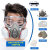 防毒面具喷漆全面罩化工防尘防护面罩全脸呼吸气体放毒打农药定制 6200防尘毒套装+防雾 大眼罩
