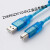适用CP1E CP1L CP1H CJ2M系列PLC编程电缆USB下载线 深蓝色 2m