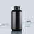 黑色塑料瓶125/250/500/1000ml大口窄口HDPE密封液体罐样品储存瓶 小口 500ml