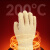 恒辉 耐高温手套 200度工业隔热 五指加厚防烫微波炉烤箱 DGX82