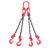 莫百特 链条吊索具 G80级高强度锰钢链条索具 吊具成套 吊车行车组合 可定制 单位：套 四腿15吨1米 