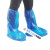一次性鞋套防水雨天加厚长筒养殖场靴套防滑户外漂流耐磨塑料脚套 长筒(蓝色)2只看样品