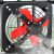 鲁修斯鲁修斯升级款强力排风扇厨房油烟排气扇12寸窗式换气扇墙式 12寸（单网）红铁叶+开关