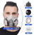 防尘口鼻罩防工业粉尘灰粉打磨防护面具面罩透气易呼吸可水洗 6200双罐防尘毒+30片滤棉