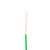 金龙羽 国标铜芯电线 单芯多股软线阻燃电缆 ZC-BVR 6平方电线100米/卷 绿色