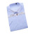 中神盾D2521男式短袖衬衫修身职业商务衬衣蓝色竖条纹拼白领(1-9件)39码 3天