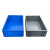 日悦星辰大号EU物流箱养鱼养龟水槽周转箱过滤器长方形塑料胶筐加厚零件盒 eu4311(外径400*300*120mm) 蓝色物流箱+平盖