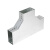 钢制槽式镀锌桥架配件 水平三通 100*50*0.7mm 一个价