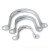 卓炫（ZHUOXUAN)金属管卡镀锌水管骑马卡 箍管夹马鞍卡U型管欧姆扣式铁皮PVC管卡 K20（100个装）