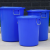 JHRACK 蓝色塑料钢化加厚款带盖带提手存储桶
