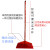塑料扫把工厂清洁单个教室大号硬毛笤帚户外环卫庭院扫水 加粗特硬毛平头+配木杆