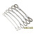 1.5mm-6mm钢丝绳安全绳防坠绳 威亚绳 音箱保险绳 舞台灯光保险绳 1.5mm钢丝绳0.5米(两头打圈)