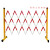 隐阳工匠玻璃钢伸缩管式围栏电力安施工围挡可移动护栏 高12*1米红白色加厚国标