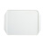 纳仕徳 WSC0009 彩色塑料托盘pp防滑公司食堂餐厅快餐端菜托盘 白色带耳 1个装