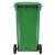 益美得 YY240G 可定制加厚垃圾桶大号户外环卫酒店物业保洁桶揭盖式 绿色240L带轮