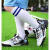 LIHM U官方李·宁寕儿童足球鞋男童男孩训练专用小学生男款旋转纽扣运动 白色升级款 34码