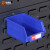 科瑞尼 JZKBG-02B蓝色背挂式零件盒百叶挂板通用挂式零件盒PP材质