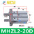 适用气动手指气缸HFZ/MHZ2-10d16d20d25d32d140d2dn平行开闭 进口密封圈MHZL220D加长型