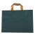 稳斯坦 WST1014 塑料包装袋（10个） 服装购物袋PE手提袋 磨砂墨绿 40*30+8
