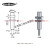 上海木西M8*45光电开关 漫反射型 对射型 NPN/PNP 接近开关传感器 常开 漫反射  10-100mm NPN