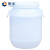 固乡 加厚塑料桶 带盖水桶 酵素桶 发酵桶 储水桶 大号密封桶 酿酒桶 圆桶（配内盖）白色25L
