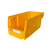 加厚背挂式组合式组立式斜口零件盒分类元件盒塑料螺丝工具盒 V3(黄)276*139*128MM