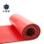 正奇谊 绝缘橡胶垫 防滑胶皮板配电室绝缘地毯 红色条纹 长宽:8*1m 厚:3mm 6KV