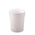 奶白色户外营地餐厅厨房学校工厂住宅带盖新款垃圾桶收纳桶 23升奶白色