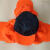 瑞桓柏环卫工人帽子保洁帽物业帽园林绿化清洁工反光帽子挡灰尘帽子 橙色遮阳帽网布