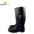 代尔塔（DELTAPLUS）301407 AMAZONE S5 防砸 防酸碱PVC安全靴 黑色 41码 1双