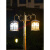 适用户外led花园别墅防水欧式景观室外复古高杆路灯超亮 钻石款 2头 2.1米 太阳能 一灯三色带遥控
