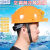 定制适合空调版制冷太阳能安全帽工地安全帽子电扇帽带风扇的帽子成人冲电 黄色-普通版-2800毫安 不带灯