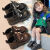 黎尚朵儿童马丁靴女童短靴2024冬季新款靴子女宝宝二棉鞋小香风加绒靴 0055米色二棉薄绒 24码 内长约15