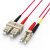 胜为FMCK-2030 电信级铠装光纤跳线 LC-SC多模双芯3米 防鼠咬室内抗拉尾纤缆