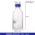 KAIJI LIFE SCIENCES高硼硅螺口锥形瓶玻璃三角烧瓶实验室蓝盖化学试剂瓶GL45盖透明高硼硅试剂瓶1000ml 1个