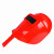 定制手持式焊罩电焊面罩焊专用焊帽焊接烧氩弧焊防护烤脸打眼防光 新款亮面【红色】面罩
