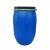 工创优品 法兰桶加厚塑料桶化工桶大口圆桶带盖密封酵素桶全新料食物可用储水桶 蓝色120L 特厚款