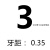 圆板牙 机用板牙M5M6M8M10M12M14M16M18M20M24M39*0.5*0.7 青色 圆板牙M3*035