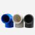 定制PVC弯头2025324050637590110塑料管件白灰蓝直角90度弯头 25灰色