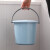 加厚塑料小水桶带盖小号装水桶提水桶儿童美术小桶迷你玩具桶 6升绿色N