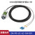 光纤快速连接器 防水IP67光纤圆形航插头插座 DH24型光纤插头(10米线)