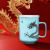 乾唐轩活瓷杯 鸿运金龙马克杯高杯水茶杯陶瓷养生杯子国风送礼24年新品 中国红+彩釉贴花