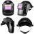 佳朗电焊防护面罩自动变光头戴式全脸轻便氩弧焊工眼镜焊帽子 黑FC-1自动变光面罩+20保护片