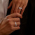 DR求婚钻戒 BELIEVE系列 简奢款 新娘捧花 结婚钻石戒指女 A16022 20分G色VS2白18K金