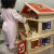 芮帕女孩小屋别墅公主房子儿童房玩具屋木制过家家玩具大型娃娃屋 出口木制别墅套装限量