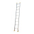 铝合金加厚直梯高强冲压式一字单面梯爬梯阁楼梯防滑加固梯子 焊接式5米