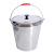 铁桶带盖大容量大号不锈钢手提老式镀锌水桶食堂打饭桶 24cm不锈钢带盖
