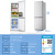 奥克斯电冰箱家用大容量三开门冰箱宿舍出租屋迷你小冰箱小型双门冷藏冷冻节能省电冰箱 BCD-90K102L 新品一级能效