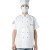 大杨C-002春夏季厨师服短袖上衣 肩膀后背透气 白色 M码 餐厅食堂酒店厨房工装 定制