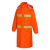 忽风雨衣长款橙色全身连体劳保物业园林环卫保洁救援反光防水服 双条橙色套装(网) M